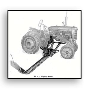 AI-23 McCormick Highway Mower Operator's Manual with 5, 6, and 7 ft. cut, used with International A