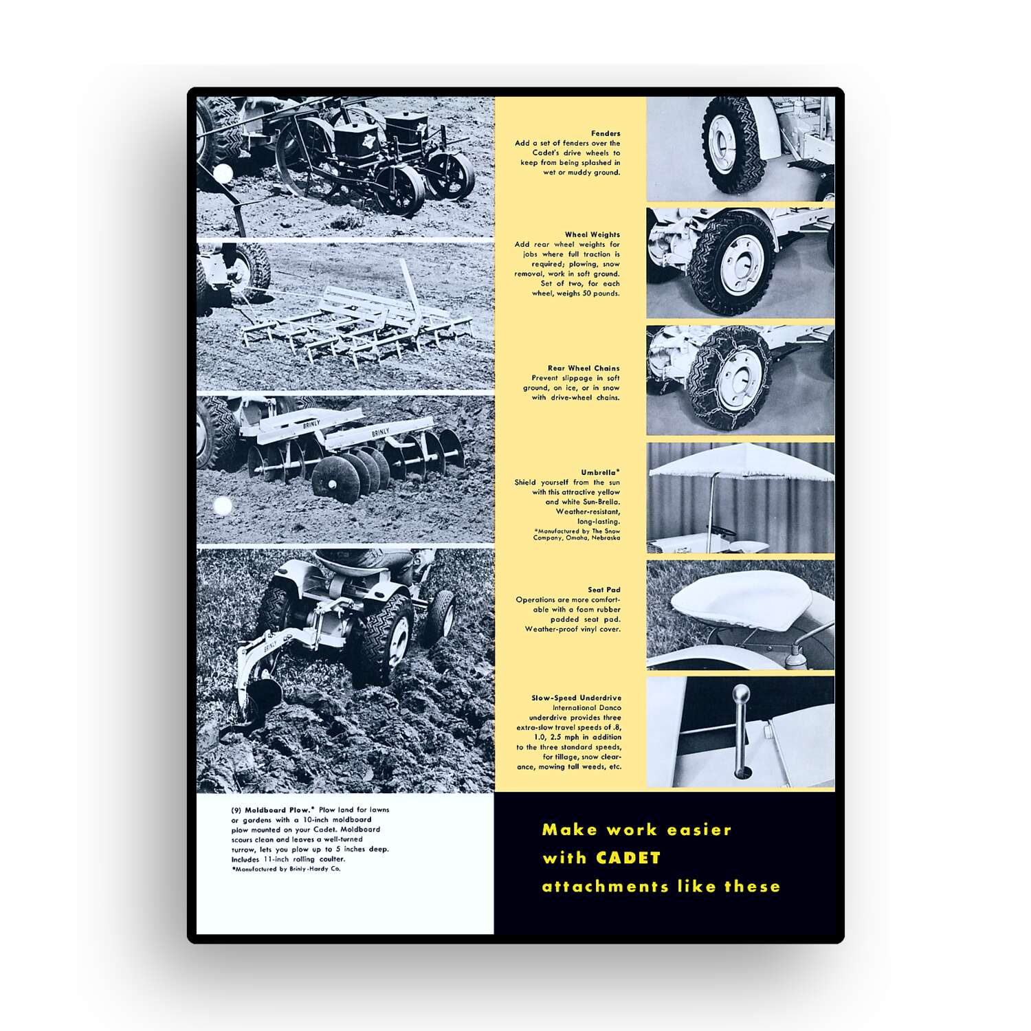 Color Brochure for 1961 Original IH Cub Cadet - 16 Pages! - Image 3