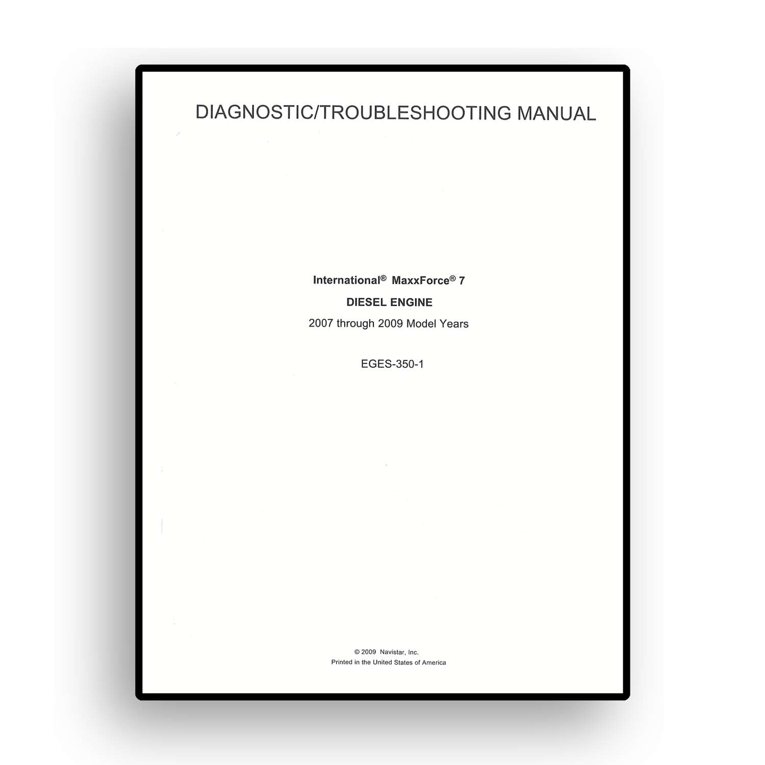 Diagnostic Manual for MaxxForce® 7 International Brand Trucks - Image 2