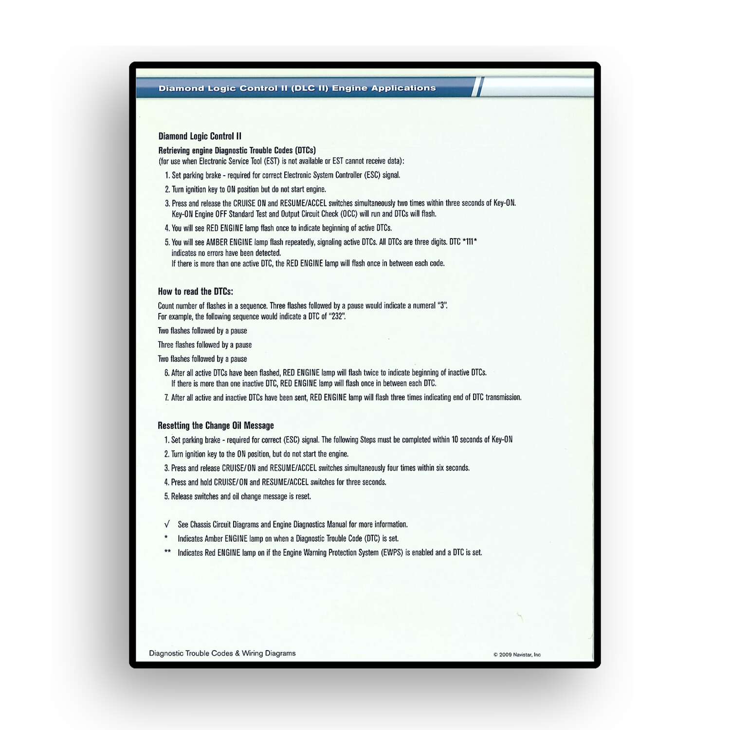 Diagnostic Trouble Codes & Circuit Diagrams for MaxxForce® & Diamond Logic Control II Engine Appl. - Image 2