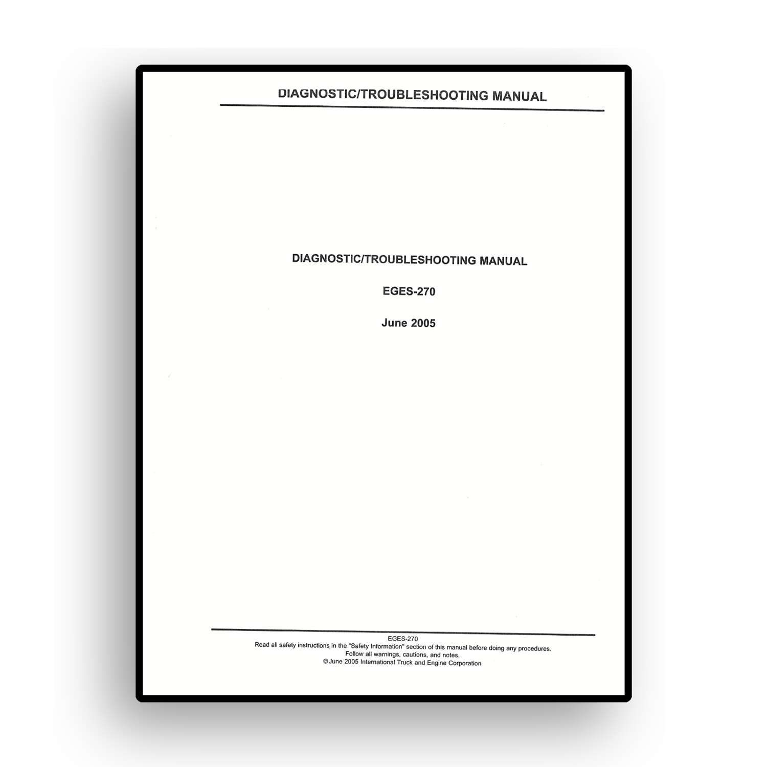 Engine Diagnostic Manual for INTERNATIONAL® DT 466, DT 570 & HT 570 Diesel Engine - Image 3