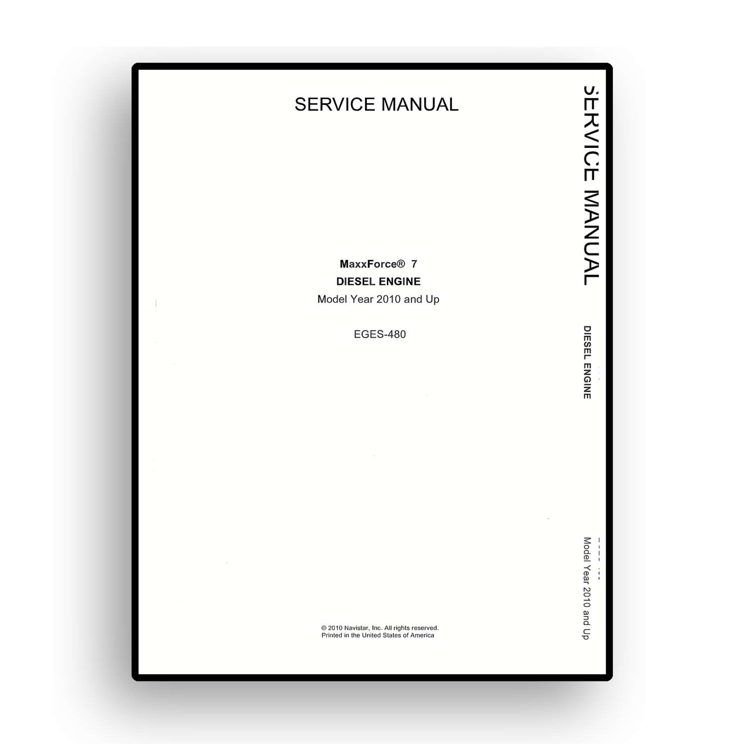 Engine Service Manual for MaxxForce® 7 DIESEL ENGINE - Image 3