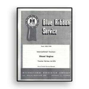 IH Blue Ribbon Service Model B-275 Diesel Engine Service for BD-144A Engine