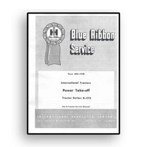 IH Blue Ribbon Service on International Model B-275 Tractor PTO and Belt Pulley Service