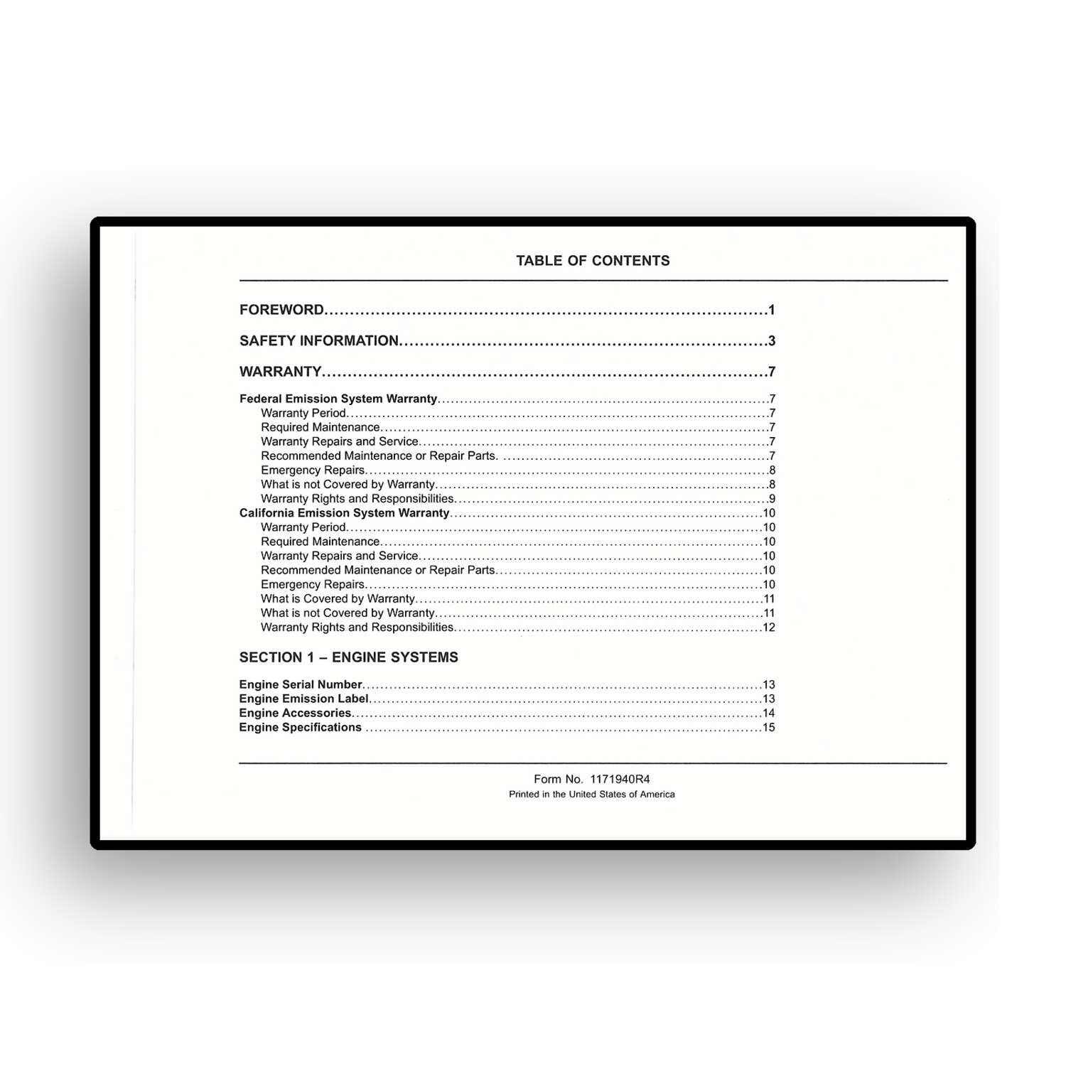 Operation and Maintenance Manual for International® MaxxForce® 5 Diesel Engine - Image 2