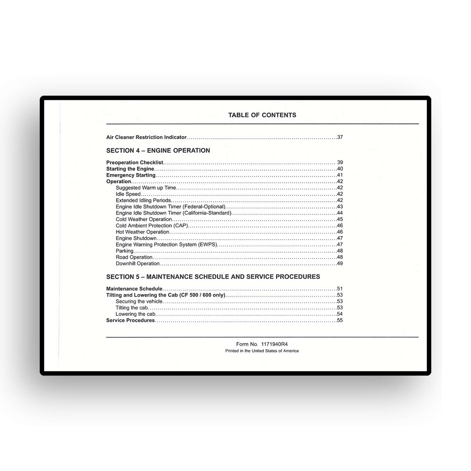 Operation and Maintenance Manual for International® MaxxForce® 5 Diesel Engine - Image 5