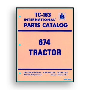 Parts Catalog for International 674 Tractor Chassis
