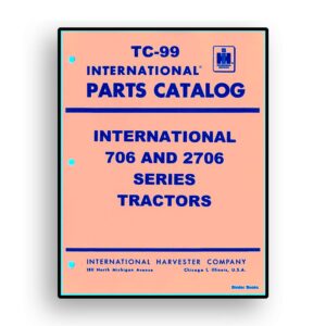 Parts Catalog for International 706 & 2706 Tractor Chassis