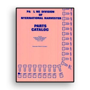 Parts Catalog for International TD-15 Series B Crawler Tractor