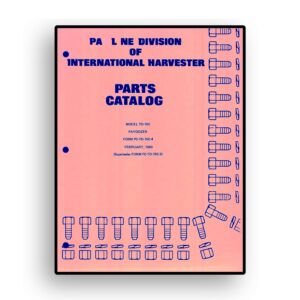 Parts Catalog for International TD-15 Series C Chassis PayDozer