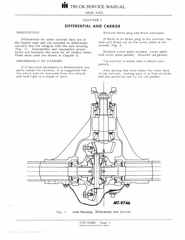 IH Scout II Service Manual - Official Factory Guide (CTS-2304)