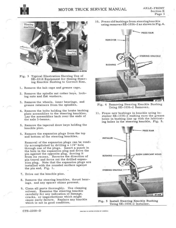 IH SCOUT 800 80 Repair Manual CTS-2302