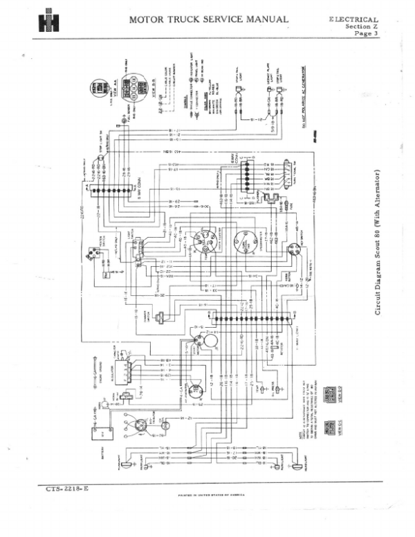 IH SCOUT 800 80 Repair Manual CTS-2302